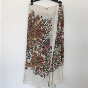 ZARA bolero style pants with panel to mimic skirt